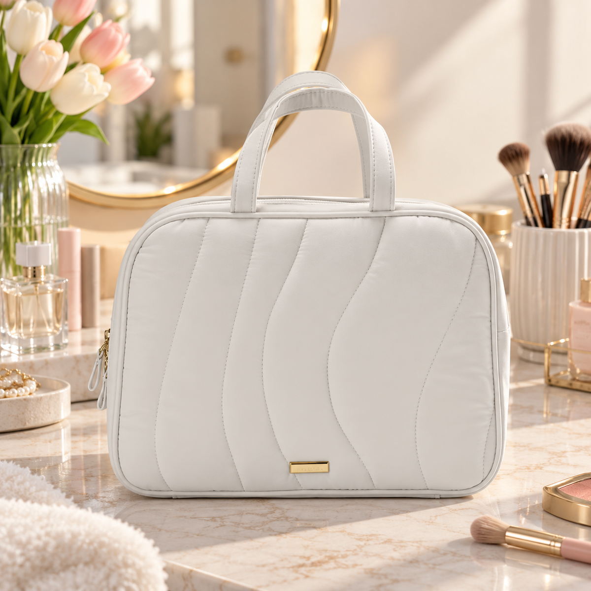 Quilted Weekender Beauty Bag