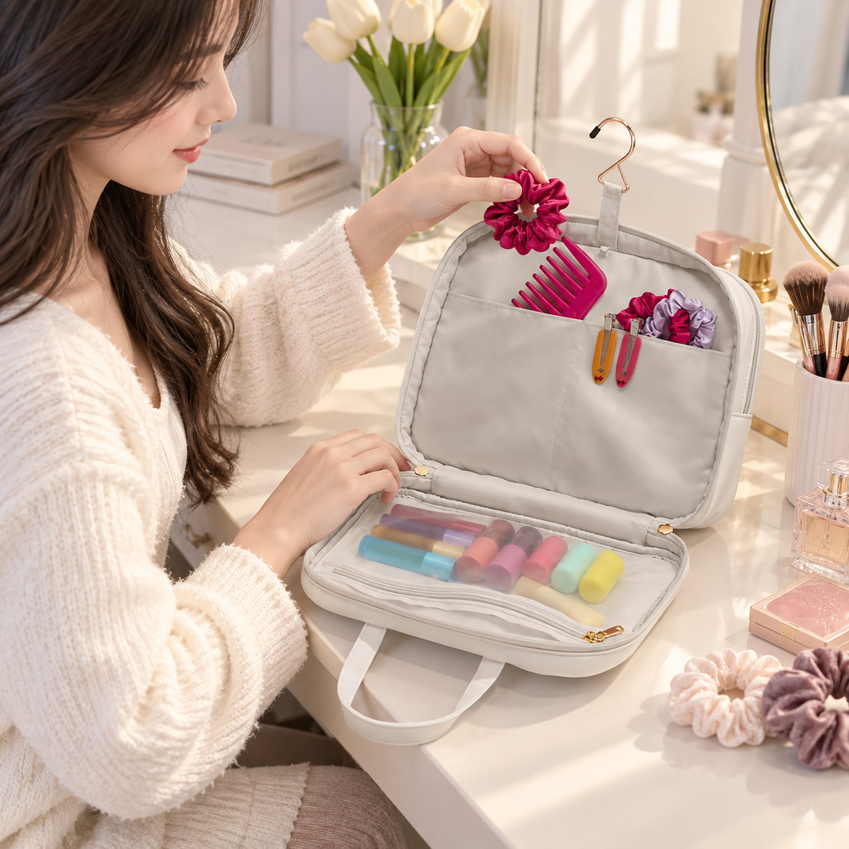 Quilted Weekender Beauty Bag
