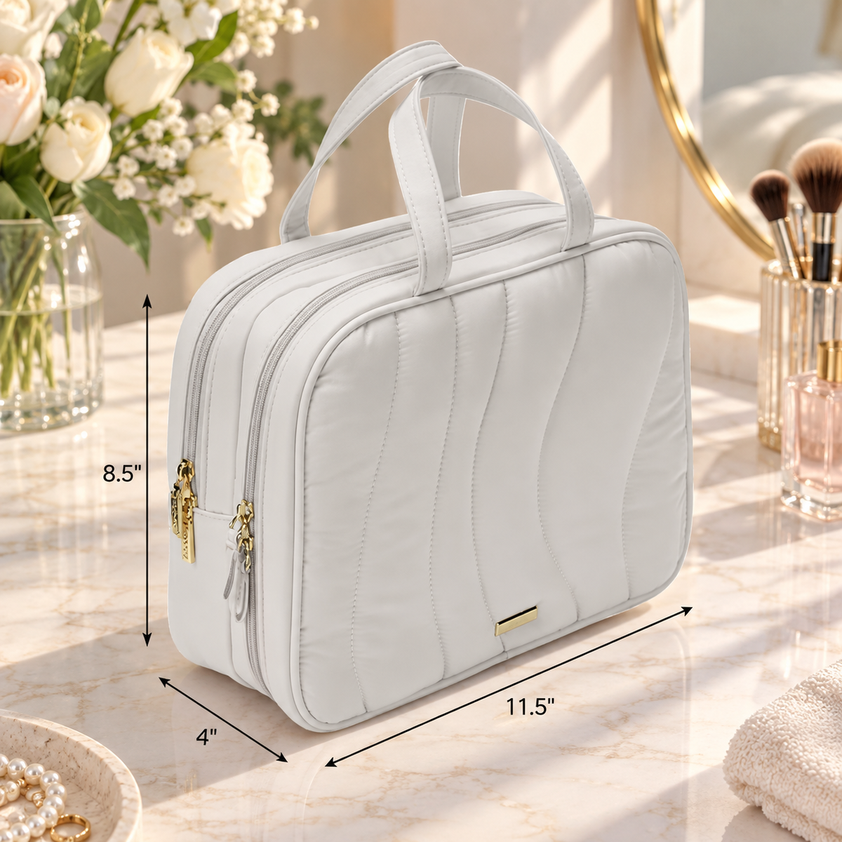 Quilted Weekender Beauty Bag