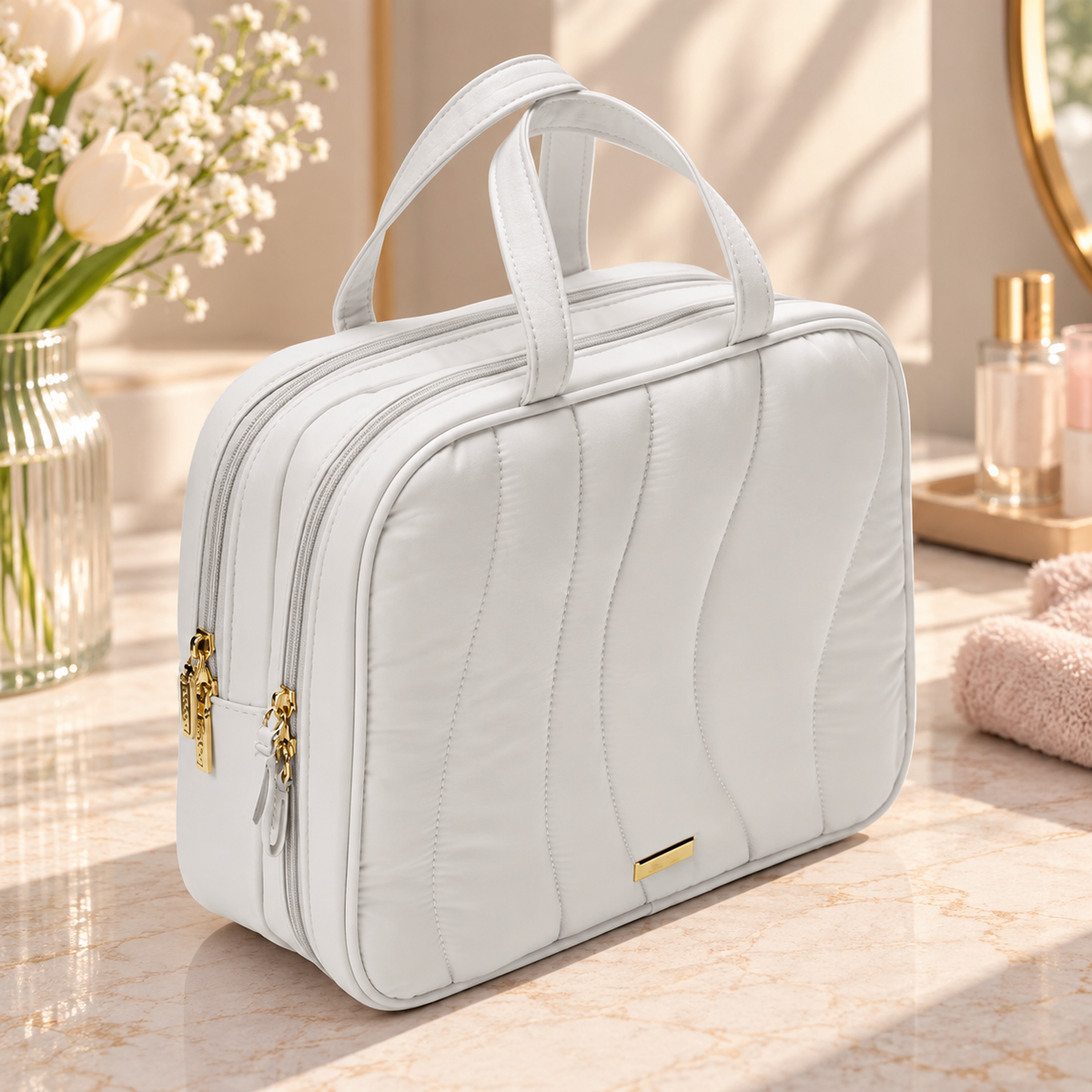 Quilted Weekender Beauty Bag