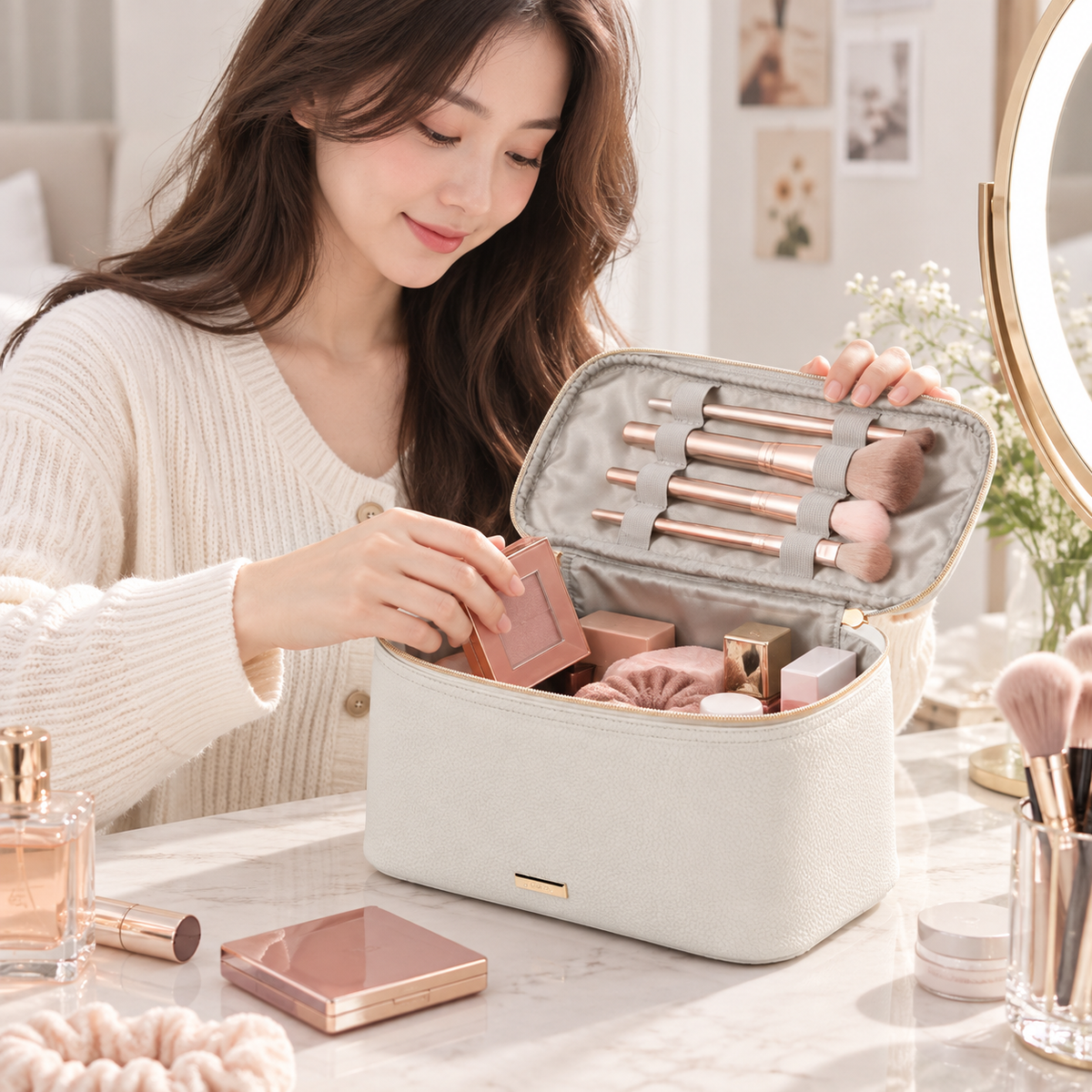 Pebble Beauty Train Case