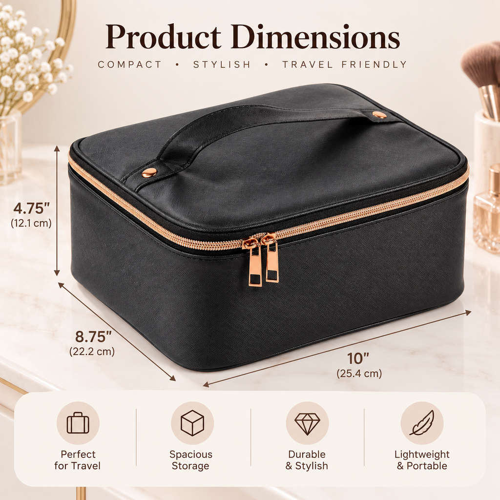 Adjustable Beauty Organizer Case
