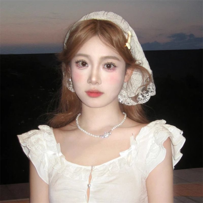 French Lace Hair Scarf