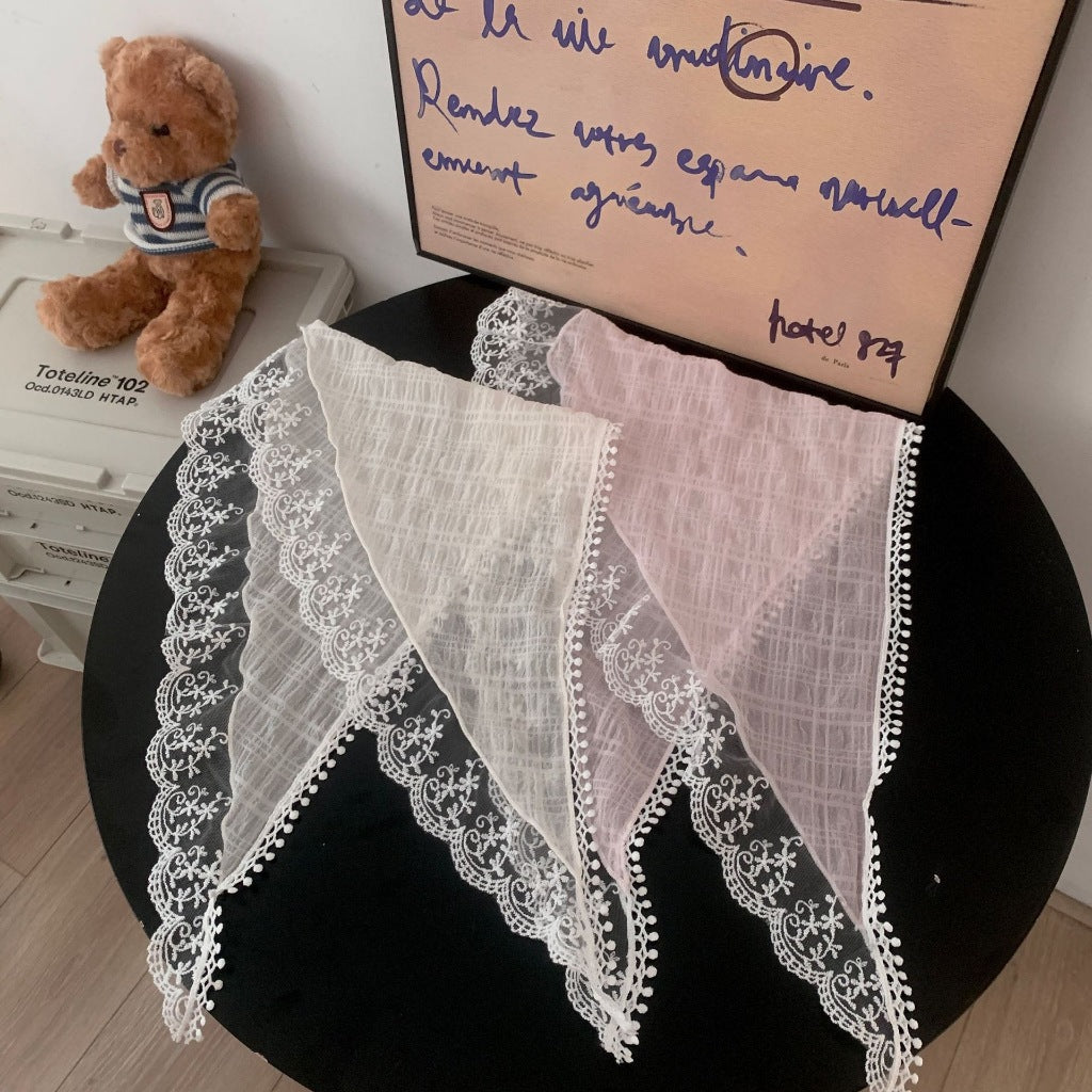French Lace Hair Scarf