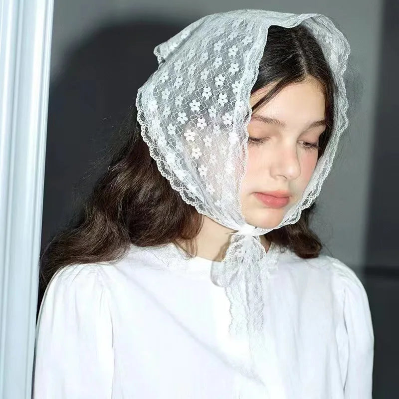 Pastoral Lace Head Scarf