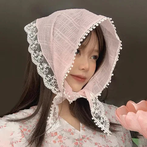 Pastoral Lace Head Scarf