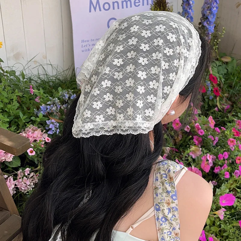 Pastoral Lace Head Scarf