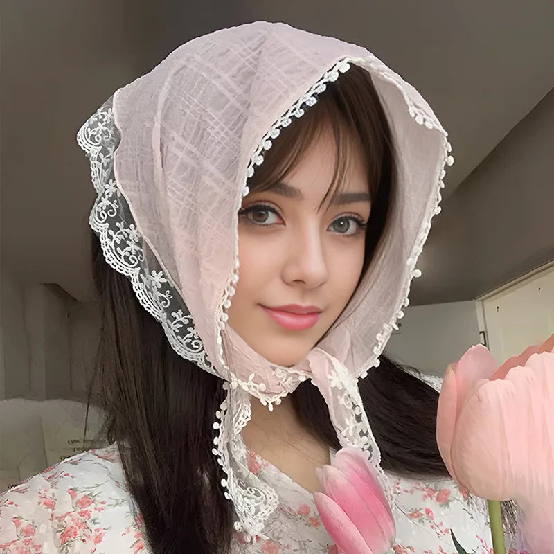 Pastoral Lace Head Scarf